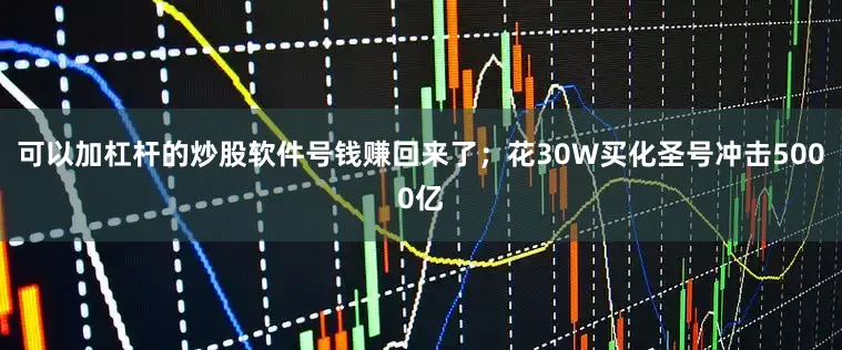 可以加杠杆的炒股软件号钱赚回来了；花30W买化圣号冲击5000亿
