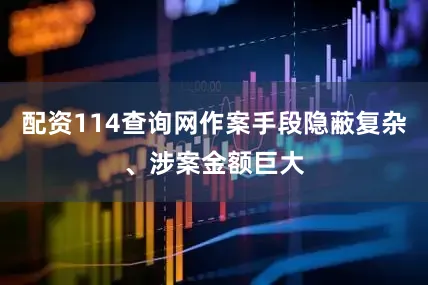 配资114查询网作案手段隐蔽复杂、涉案金额巨大
